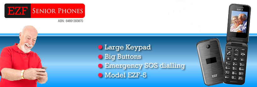 Mobile phone for seniors, large keypad, large numbers and text, emergency sos dialling, easy to use, ezf-T500 model